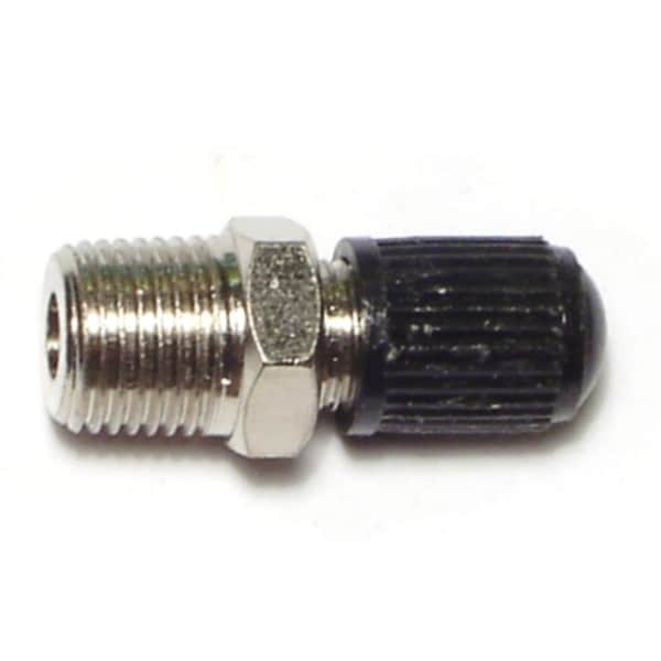 Midwest Fastener 1/8IP NPT Zinc Plated Steel Male Air Tank Valves 4PK 66545 - main